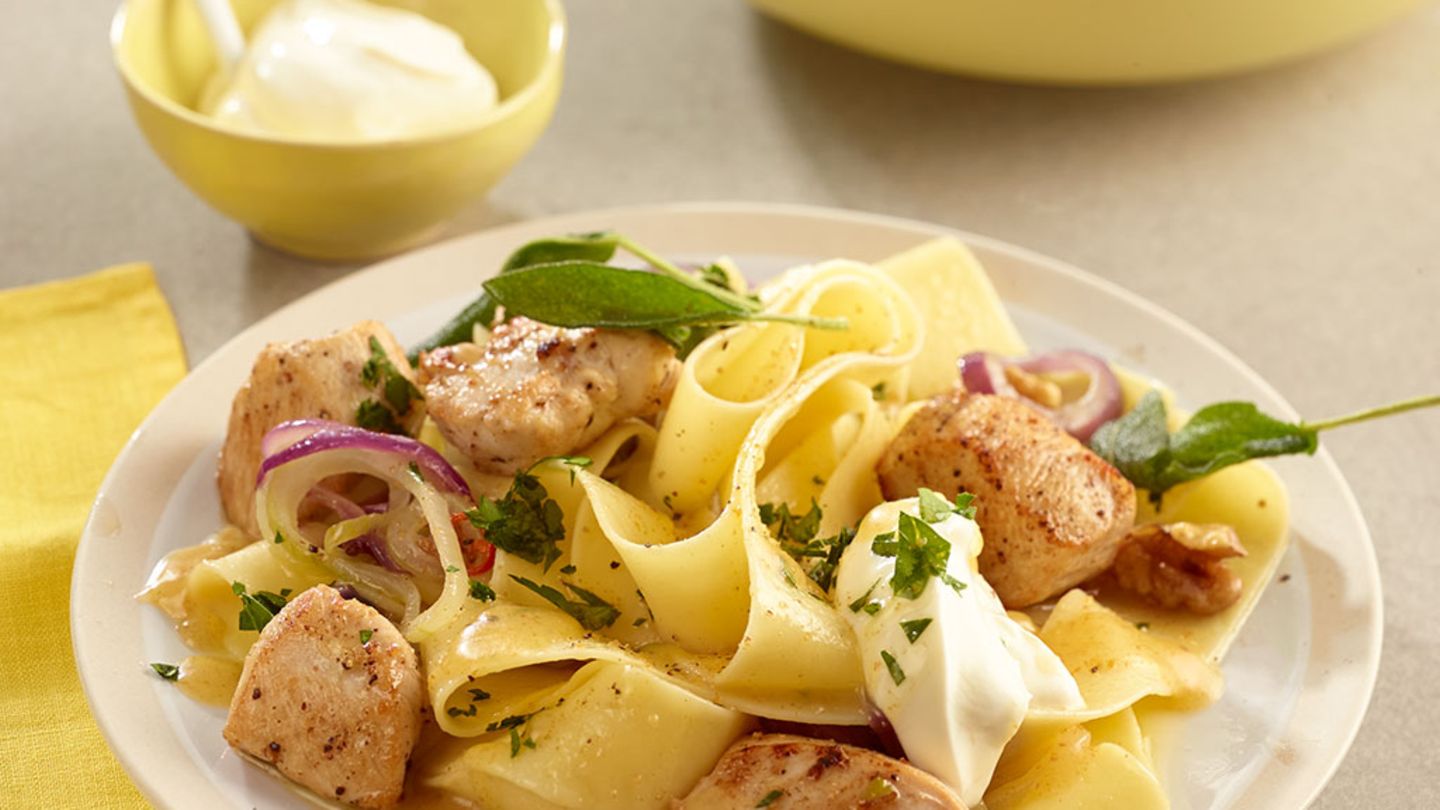 Pappardelle mit Salbei-Hähnchen Rezept