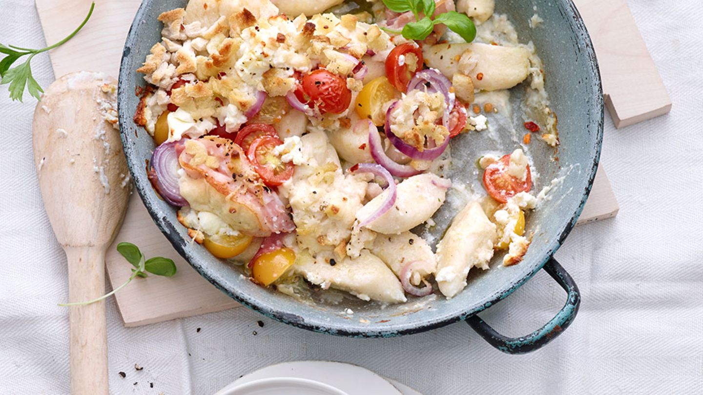Gnocchi-Auflauf mit Feta Rezept
