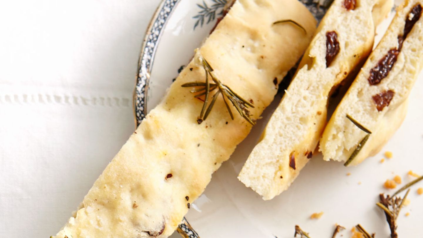Focaccia mit Sultaninen Rezept