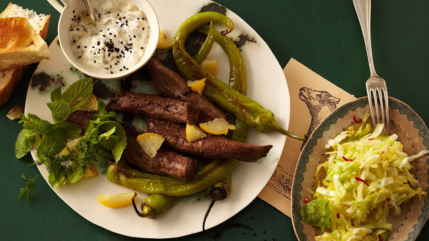 Lammfilets mit Auberginenjoghurt Rezept
