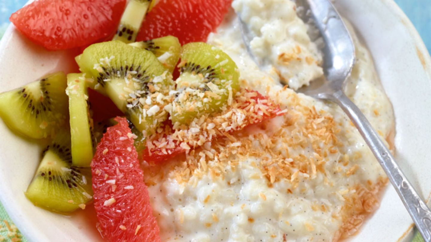Milchreis mit Exotensalat Rezept