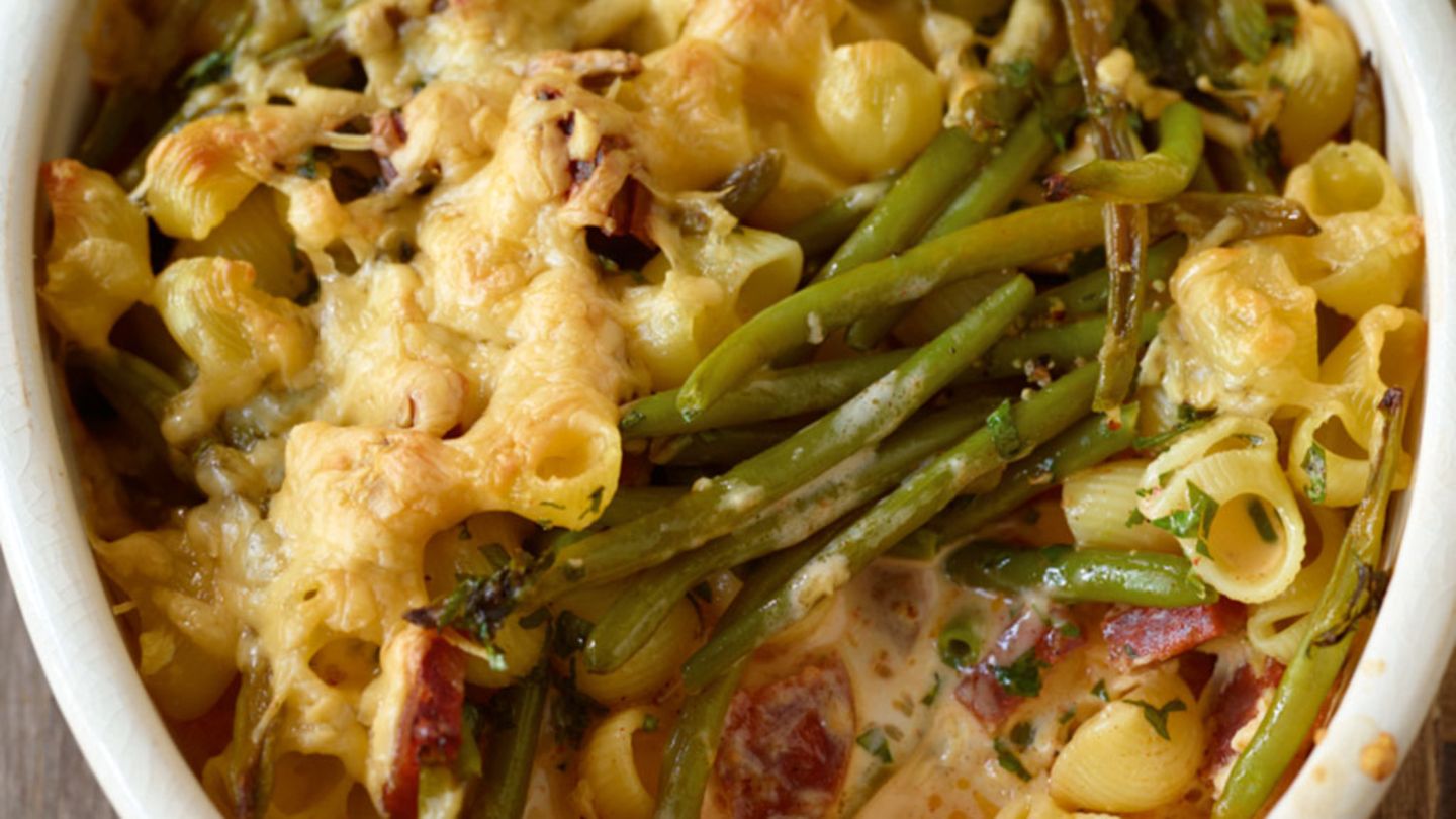 Bohnen-Nudel-Auflauf Rezept