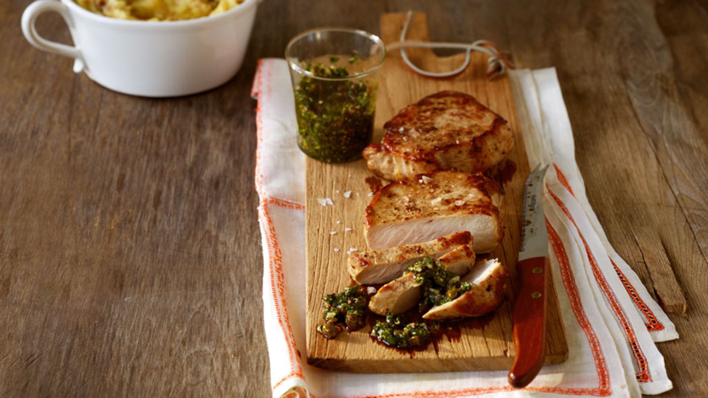 Schweinerückensteak mit Salsa Rezept