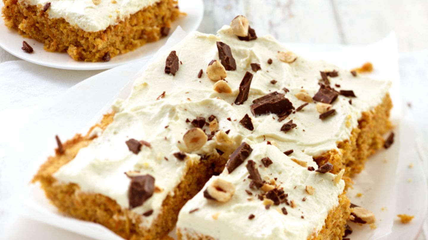 Möhren-Blechkuchen Rezept