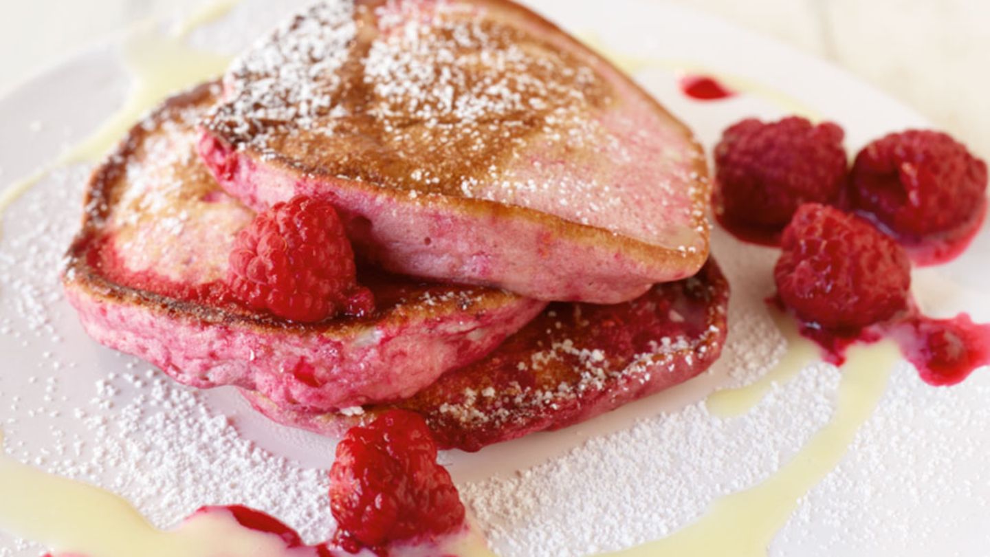 Rosa Pancakes Rezept