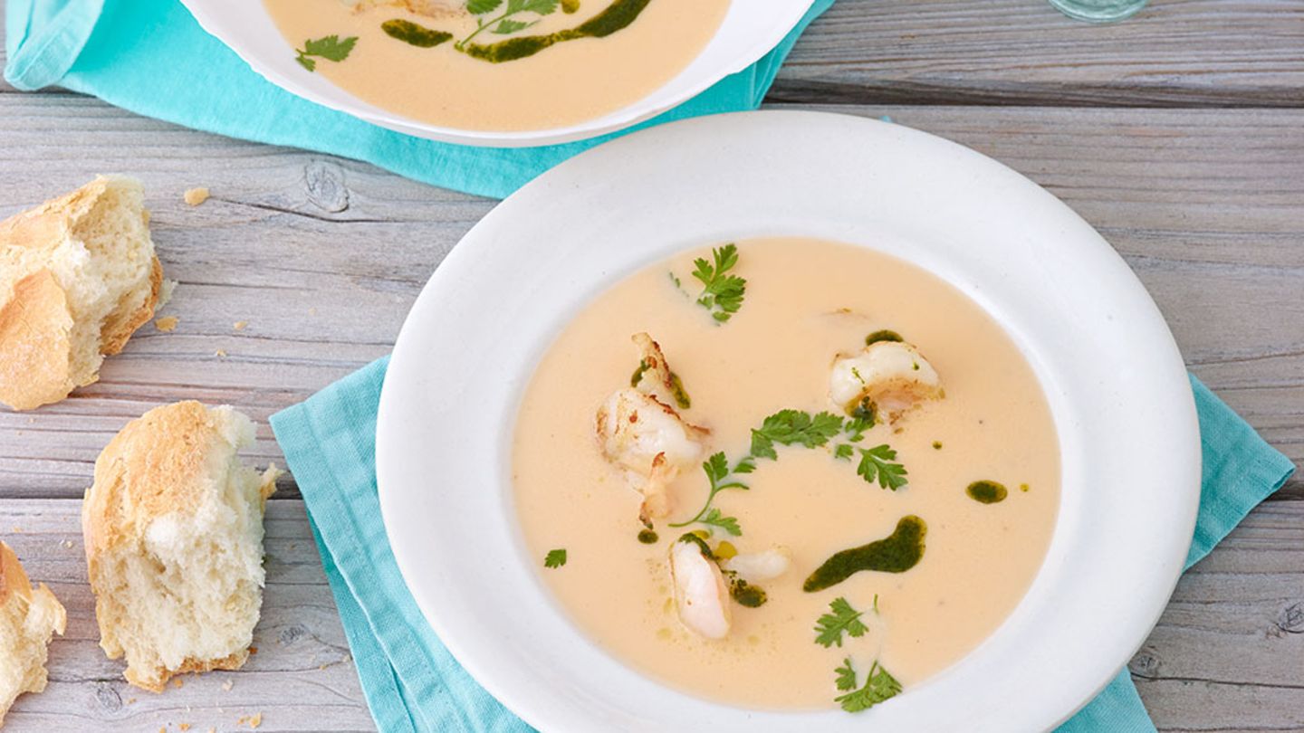 Blumenkohl-Garnelen-Suppe Rezept