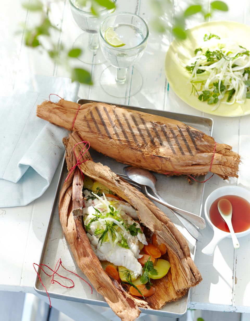 Fischpäckchen vom Grill Fischpäckchen vom Grill