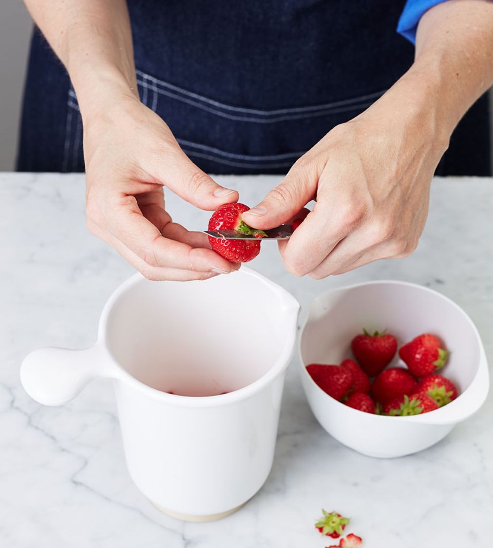 Erdbeerguss aus frischen Erdbeeren Erdbeerguss aus frischen Erdbeeren