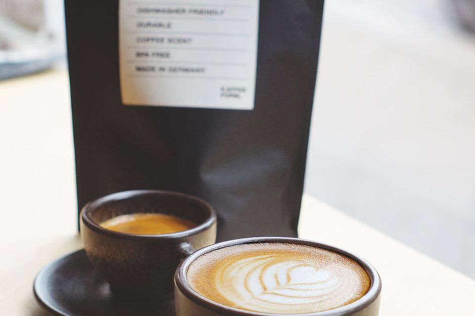 Kaffeeform bietet zwei Größen an: Espresso- und Cappuccinotassen