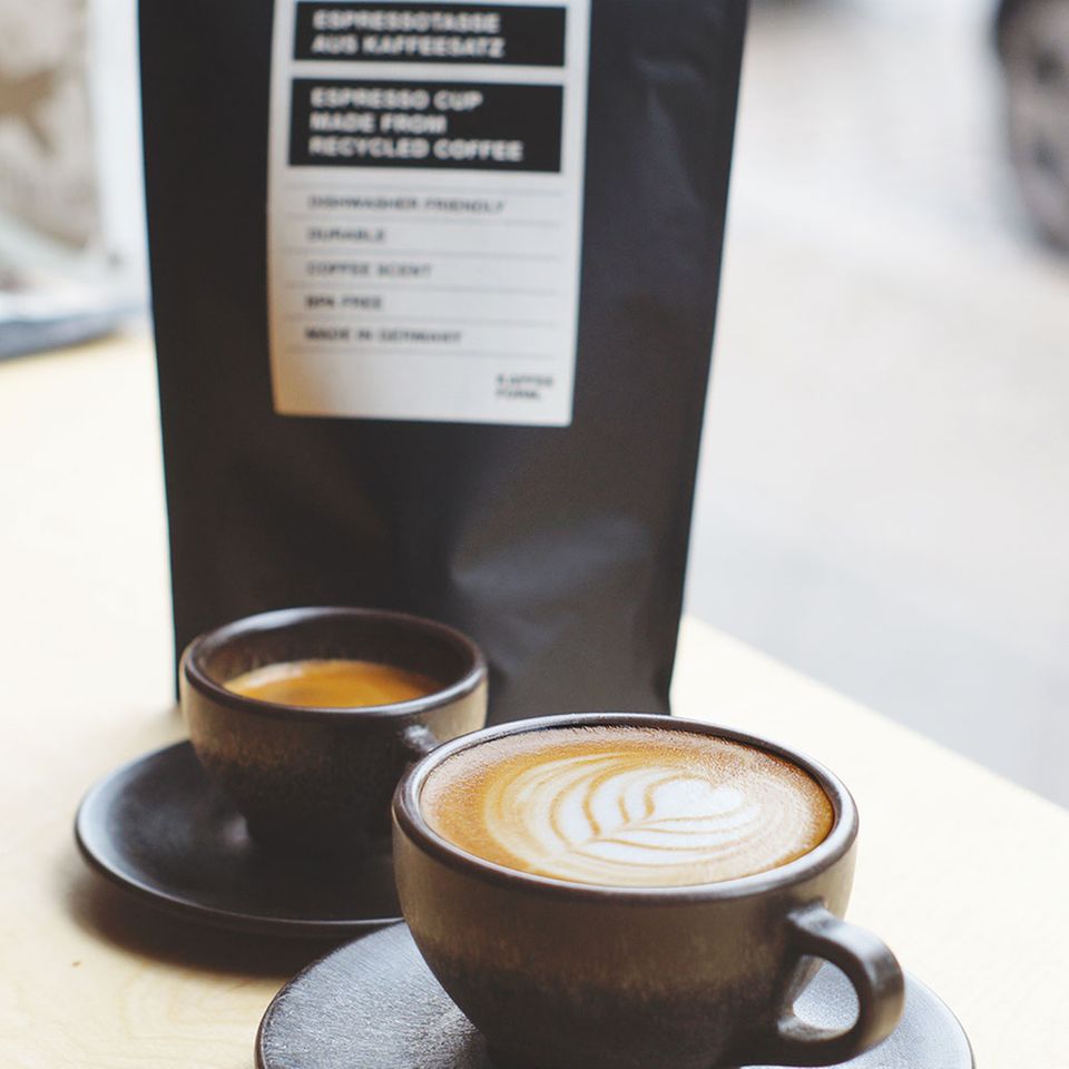 Kaffeeform bietet zwei Größen an: Espresso- und Cappuccinotassen