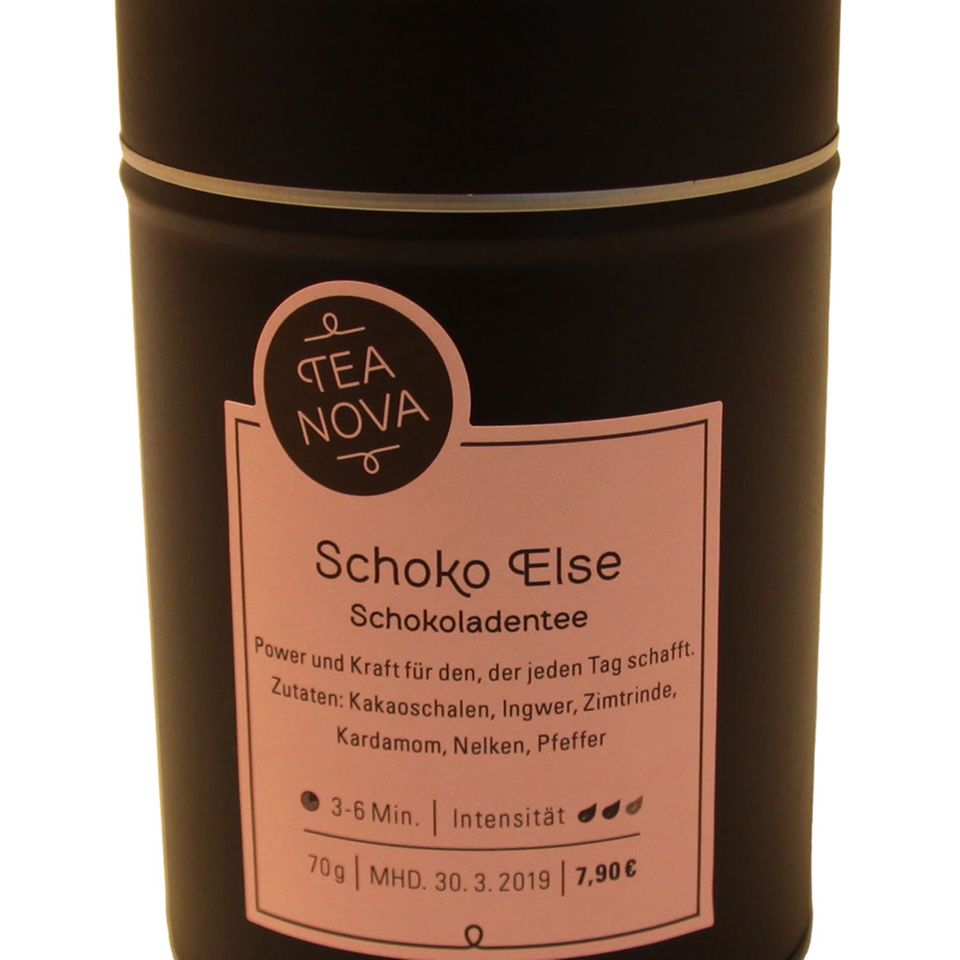 Schokoladentee von TEA NOVA in der Sorte "Schoko Else"