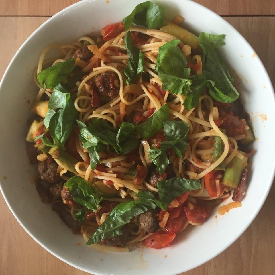 Pasta mit viel Gemüse