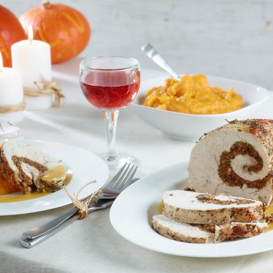 Festliche Braten von der Pute