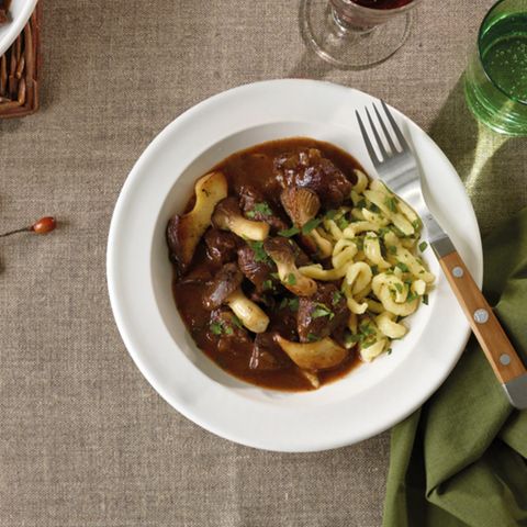 Herbst: Menü mit Wildgulasch