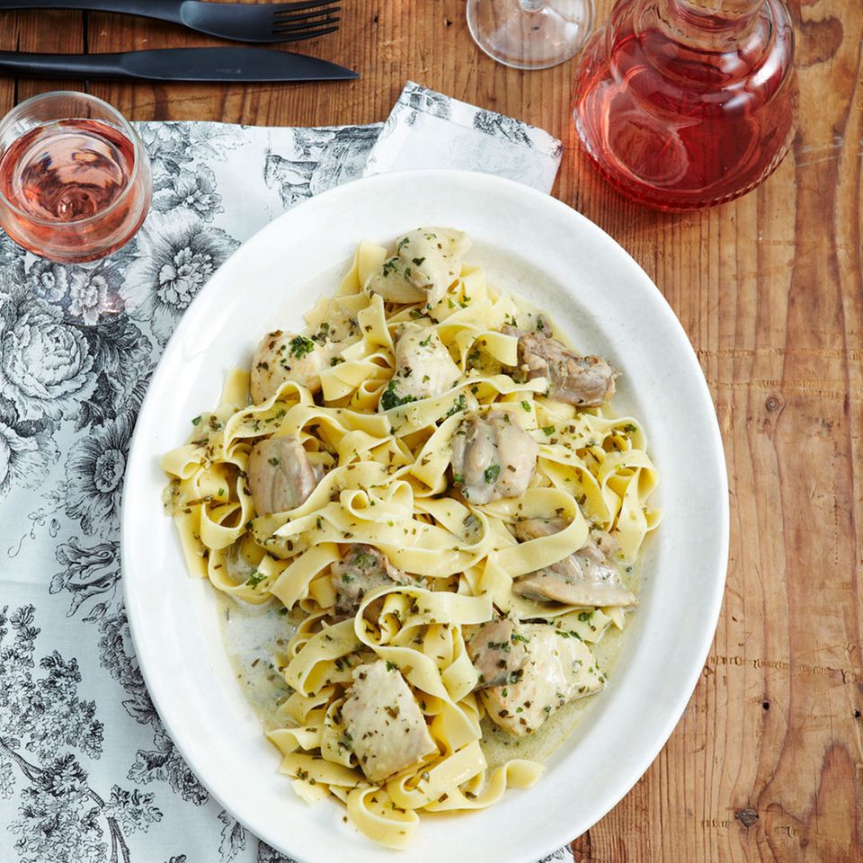 Traumpaar Hahnchen Und Pasta Essen Und Trinken