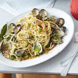 Spaghetti vongole mit Bottarga