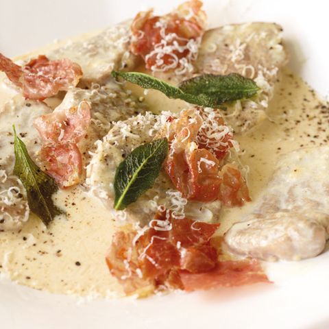 Schnitzel mit Parmesan-Sauce
