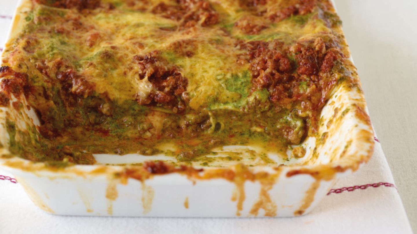 Spinat-Hack-Lasagne Rezept