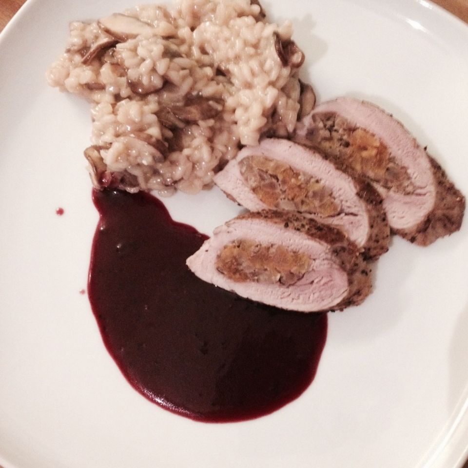 Gestopftes Schweinefilet