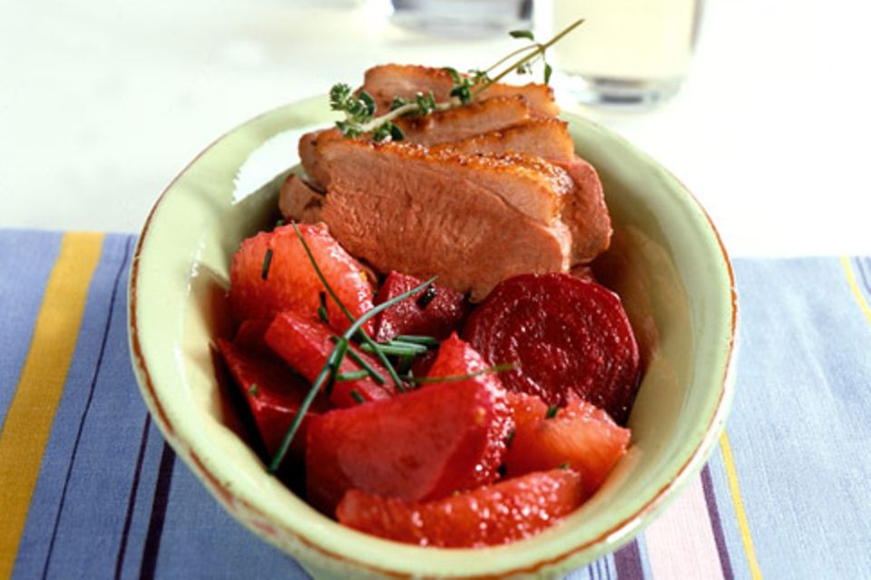 Entenbrust mit Rote-Bete-Salat Entenbrust mit Rote-Bete-Salat