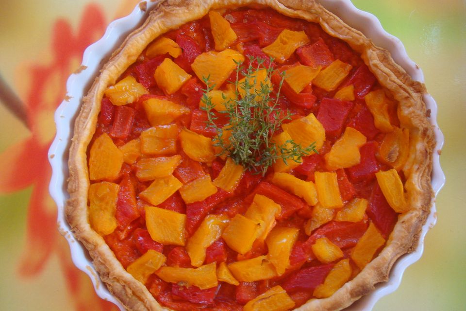 Pikante Paprika-Tarte Pikante Paprika-Tarte