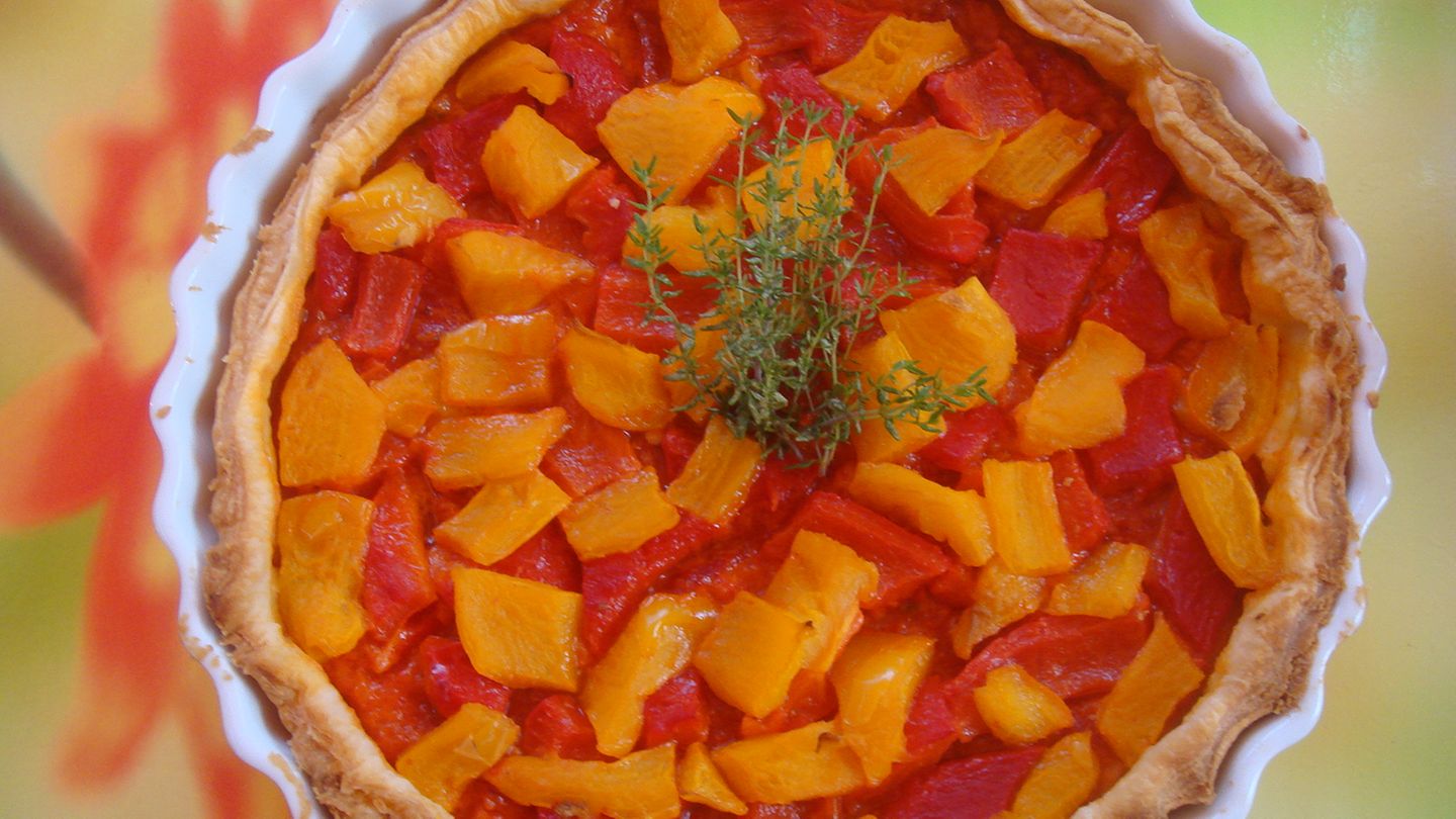 Pikante Paprika-Tarte Rezept - [ESSEN UND TRINKEN]