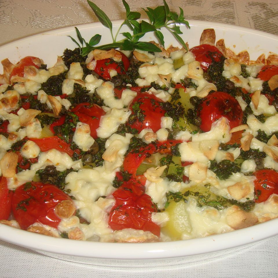 Mediterraner Gemüseauflauf mit Mozzarella