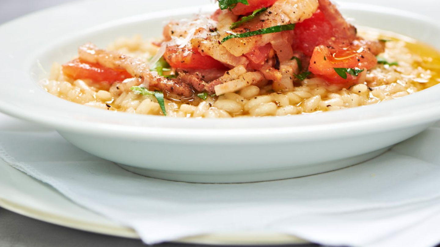 Risotto all’amatriciana Rezept