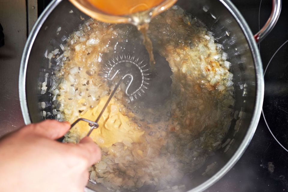 Kartoffelsalat mit Bohnen und Pfifferlingen Kartoffelsalat mit Bohnen und Pfifferlingen