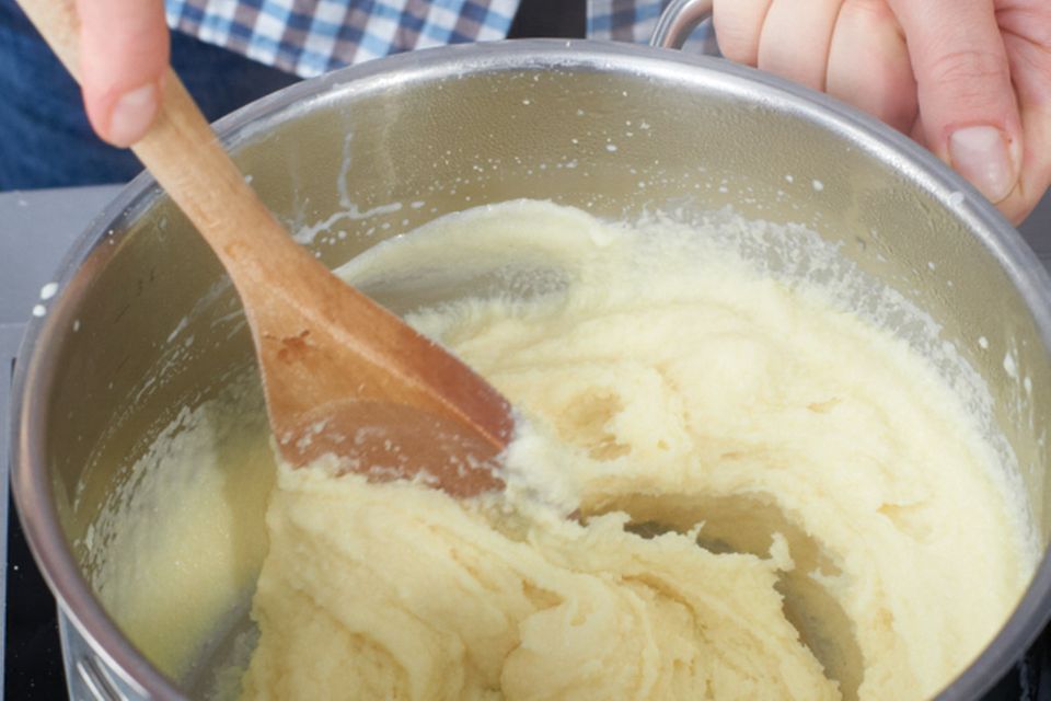 Griessknödel mit Nougatfüllung