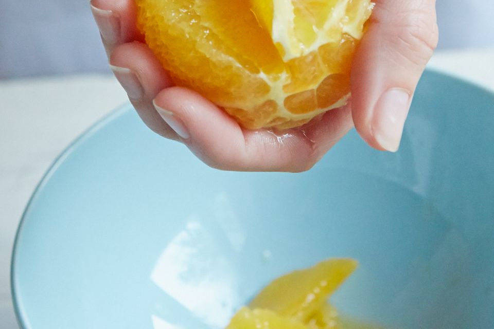 Grapefruit-Orangenmakronen-Rolle