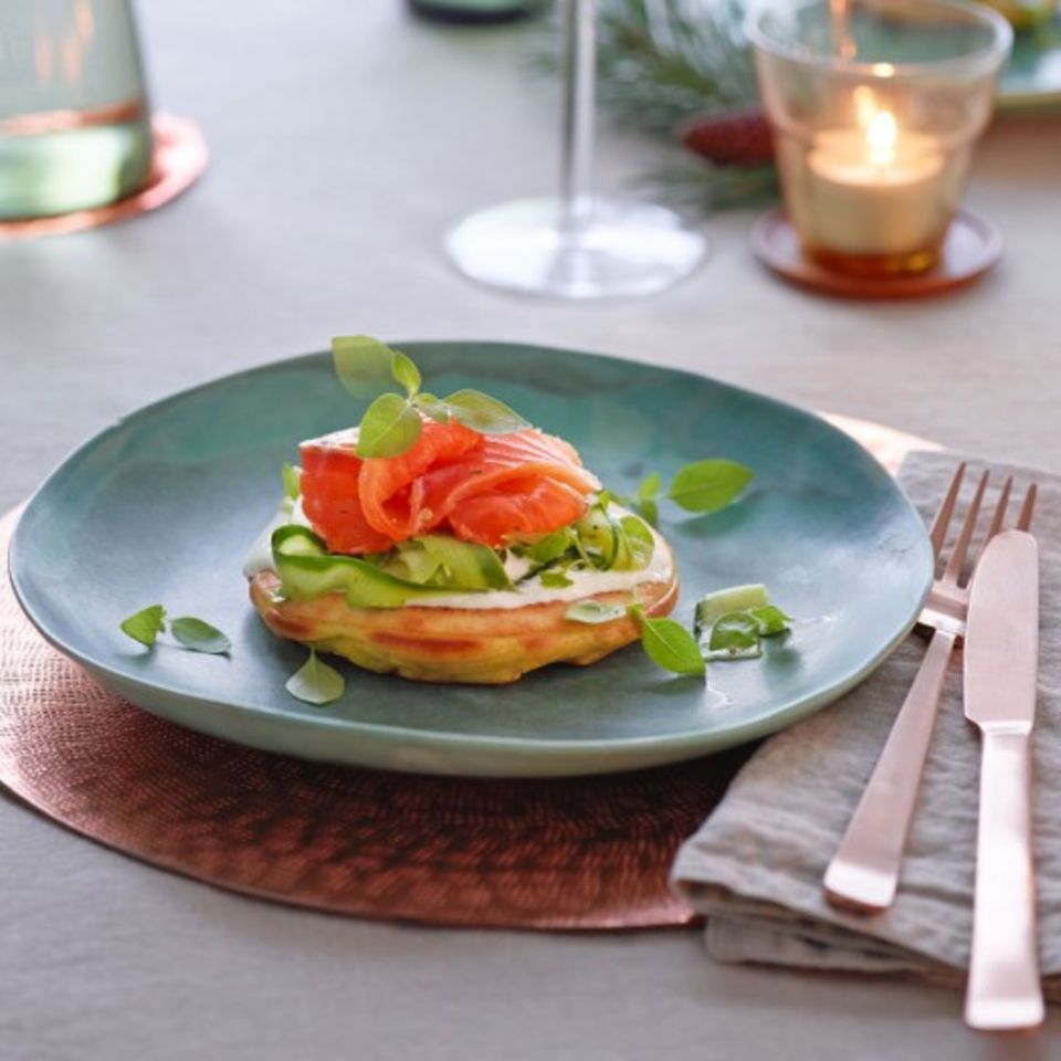 Blini mit Lachs
