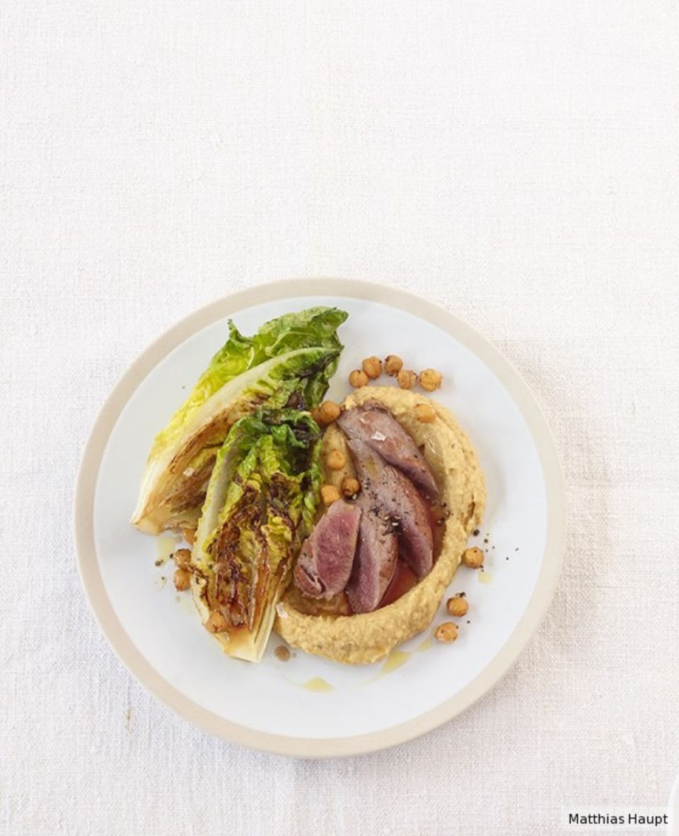 Lammfilet mit Hummus Lammfilet mit Hummus