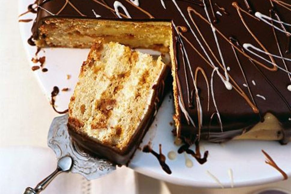 Orangen-Krokant-Torte