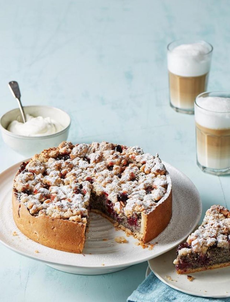 Mohn-Brombeer-Kuchen Mohn-Brombeer-Kuchen