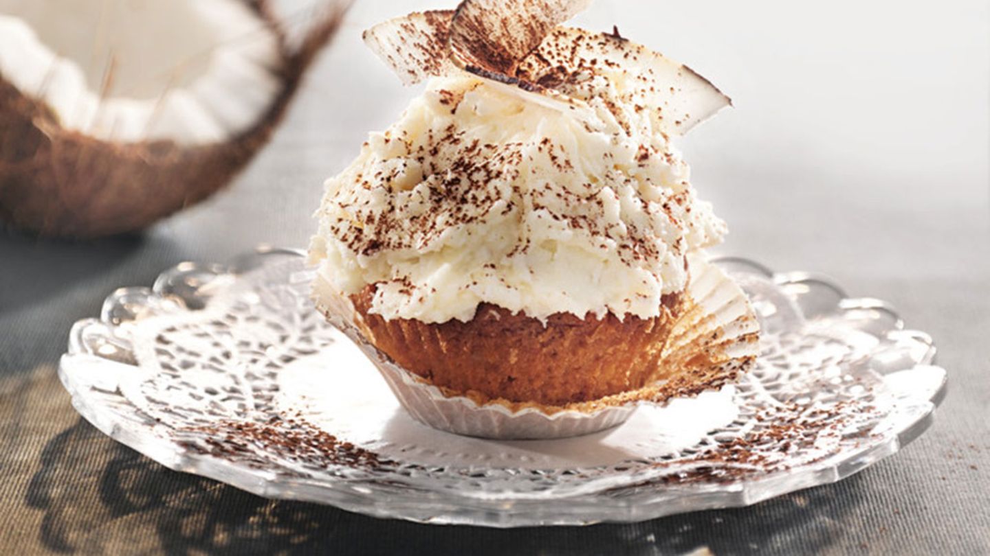 Kokos-Cupcakes mit Frischkäse-Frosting Rezept