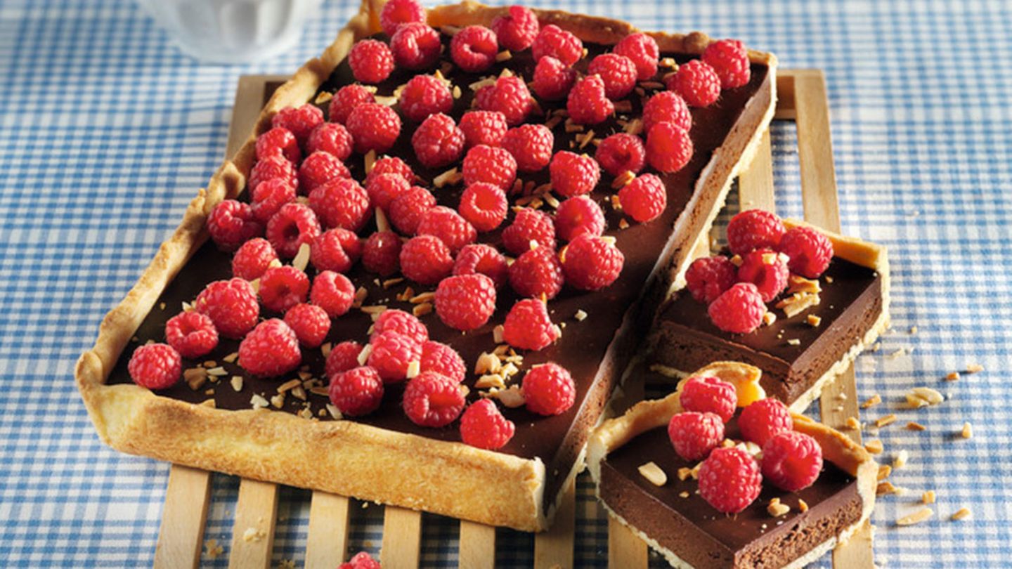 Schoko-Himbeer-Tarte Rezept