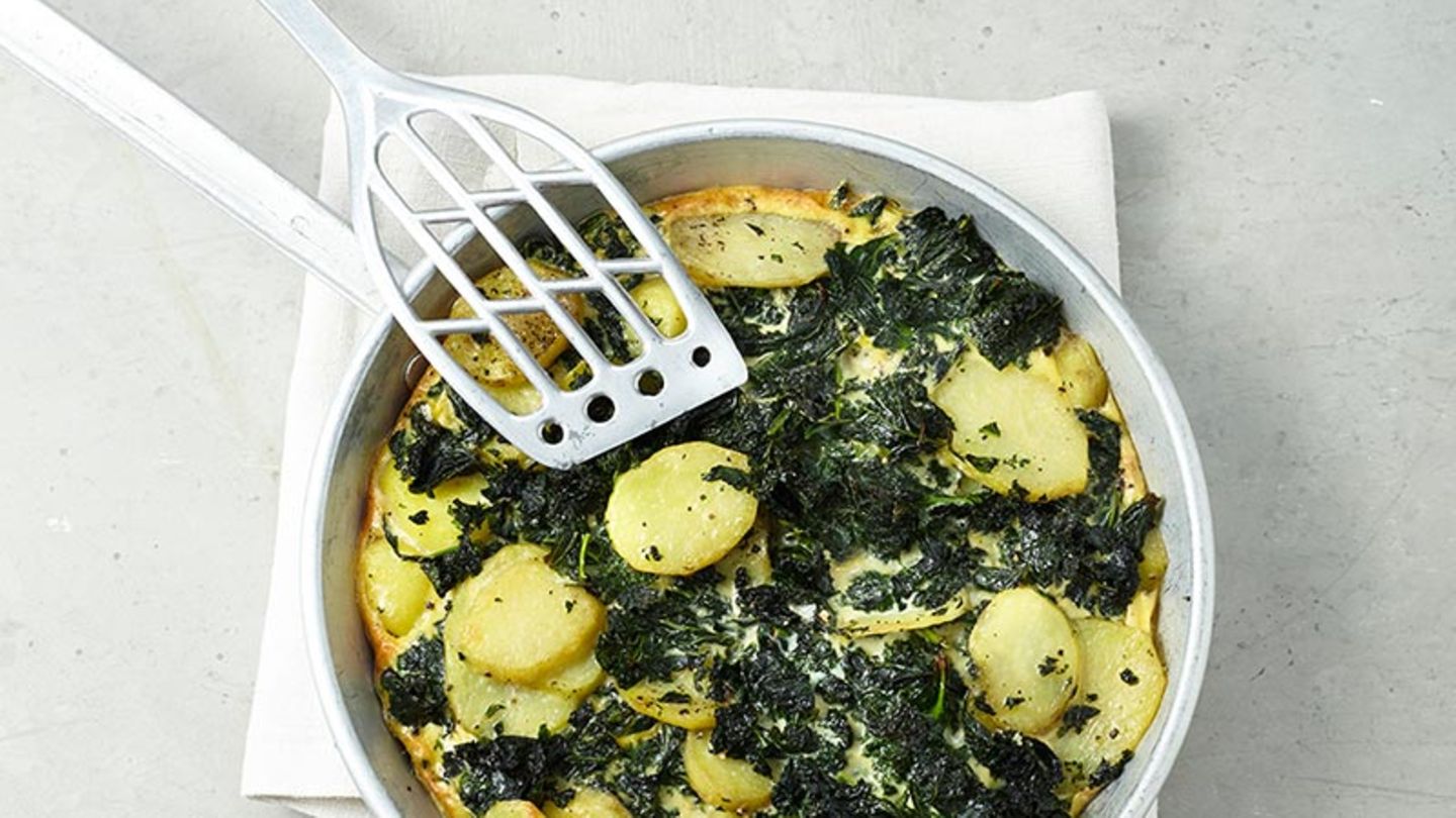 Grünkohl-Kartoffel-Frittata Rezept