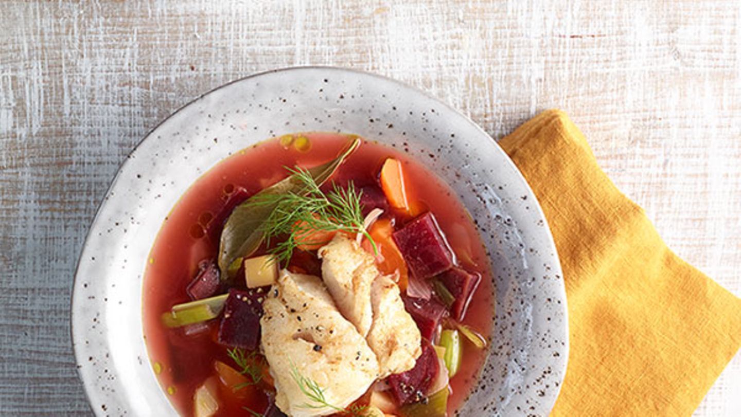 Borschtsch mit Kabeljau Rezept