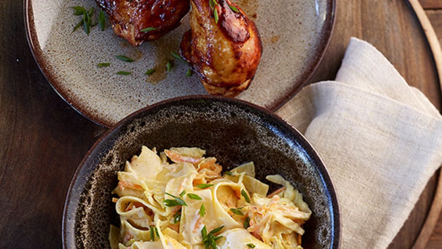 Wirsing-Pasta mit Hähnchen Rezept