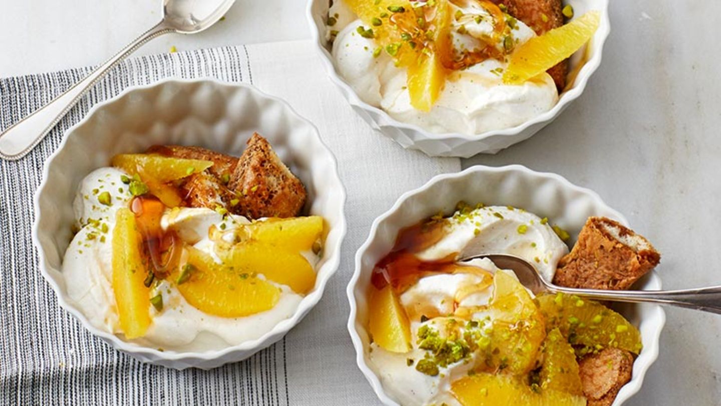 Vanille-Ricotta mit Orangenfilets Rezept