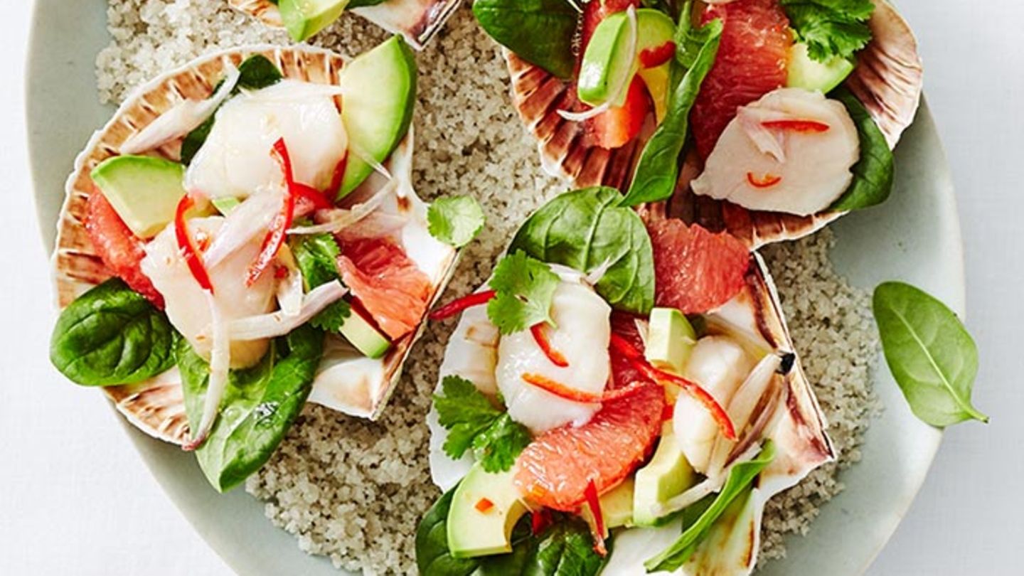 Jakobsmuscheln mit Avocado Rezept