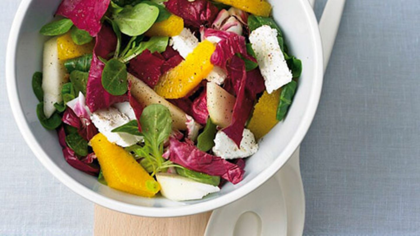 Radicchio-Birnensalat Rezept