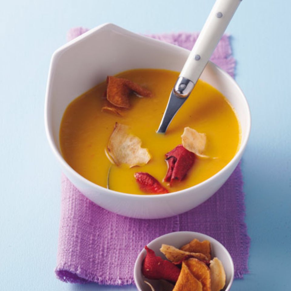 Möhren-Mango-Suppe Rezept - [ESSEN UND TRINKEN]