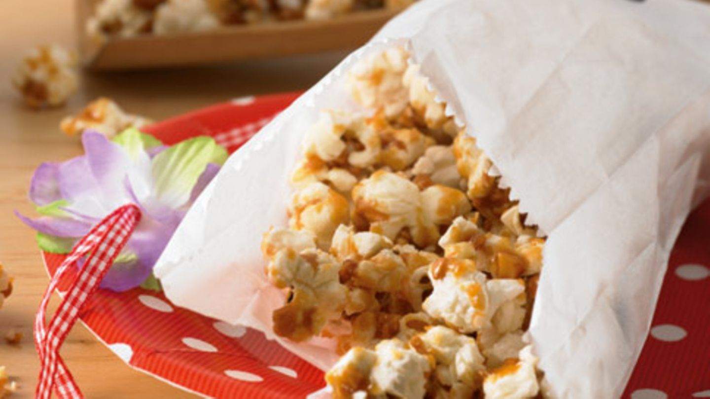 Karamell-Mandel-Popcorn Rezept - [ESSEN UND TRINKEN]