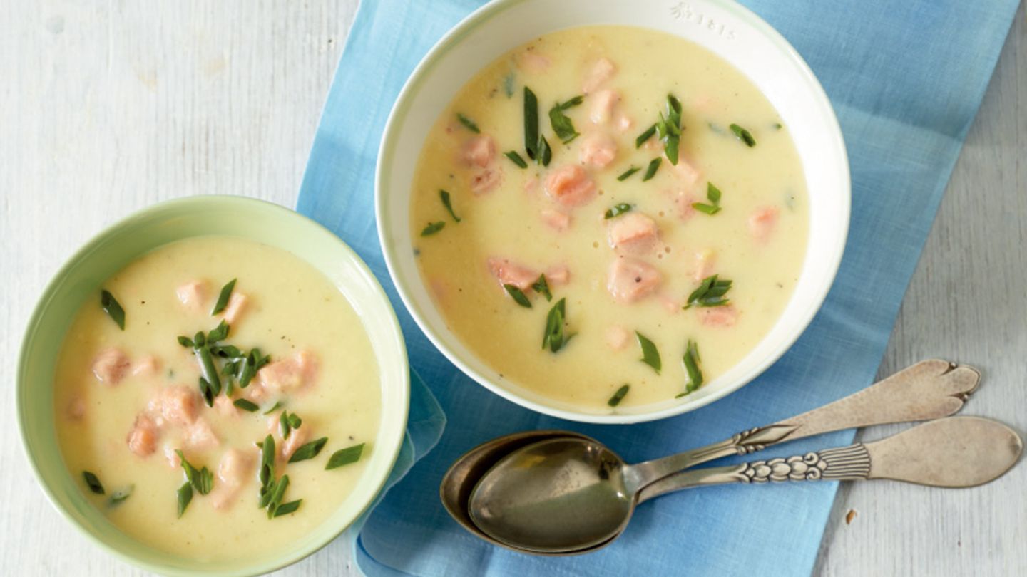 Selleriesuppe mit Lachs Rezept