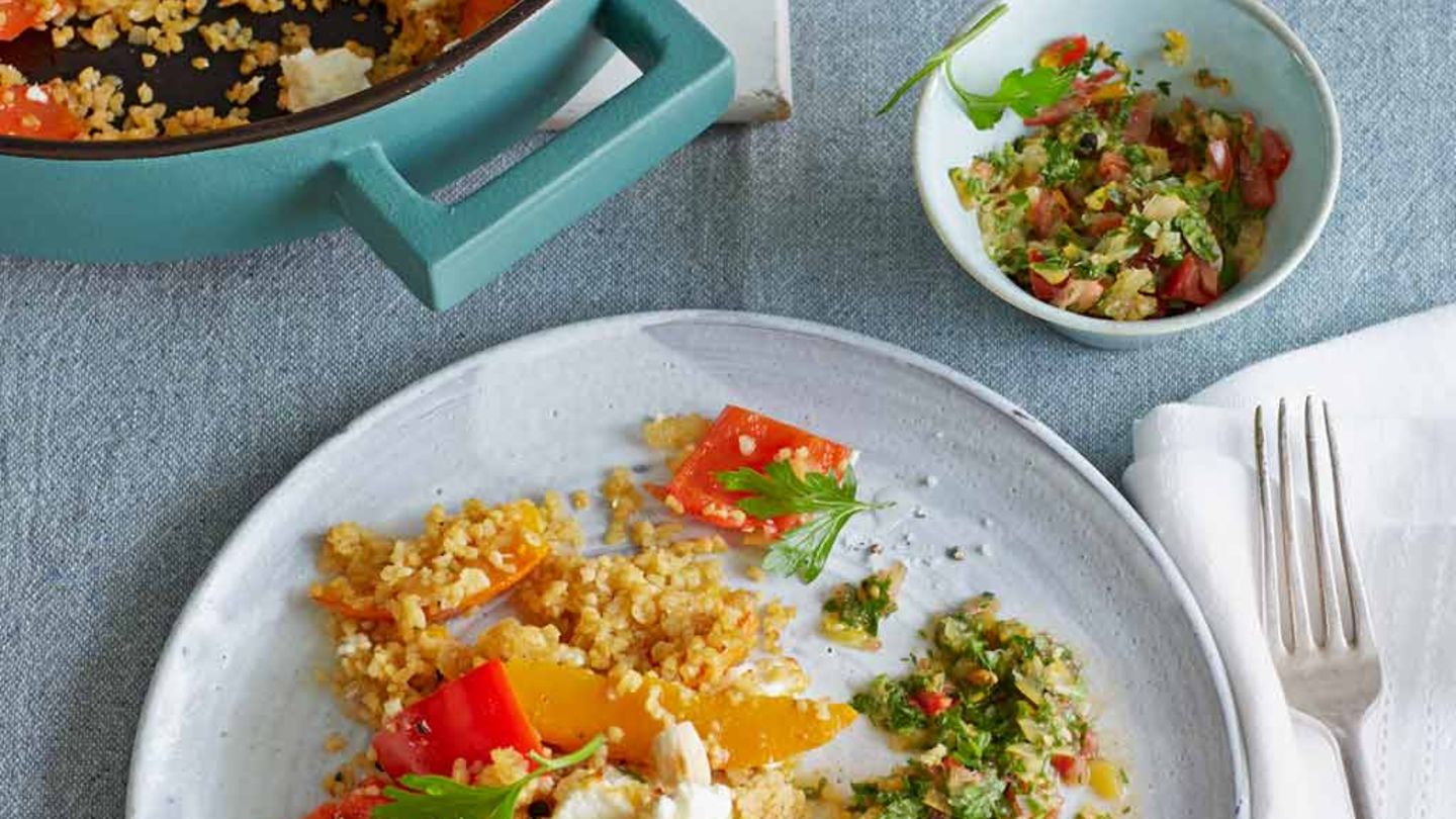 Orientalischer Bulgurauflauf Rezept