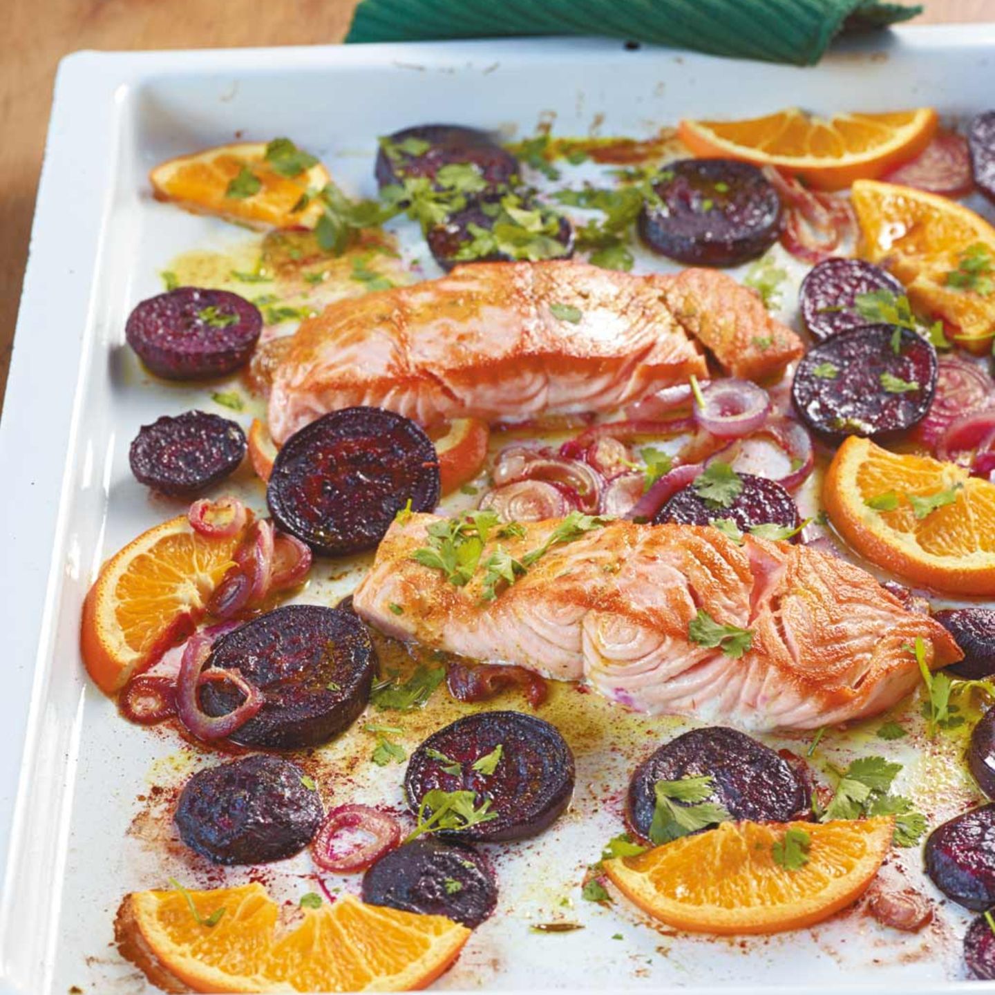 Lachs mit Roter Bete