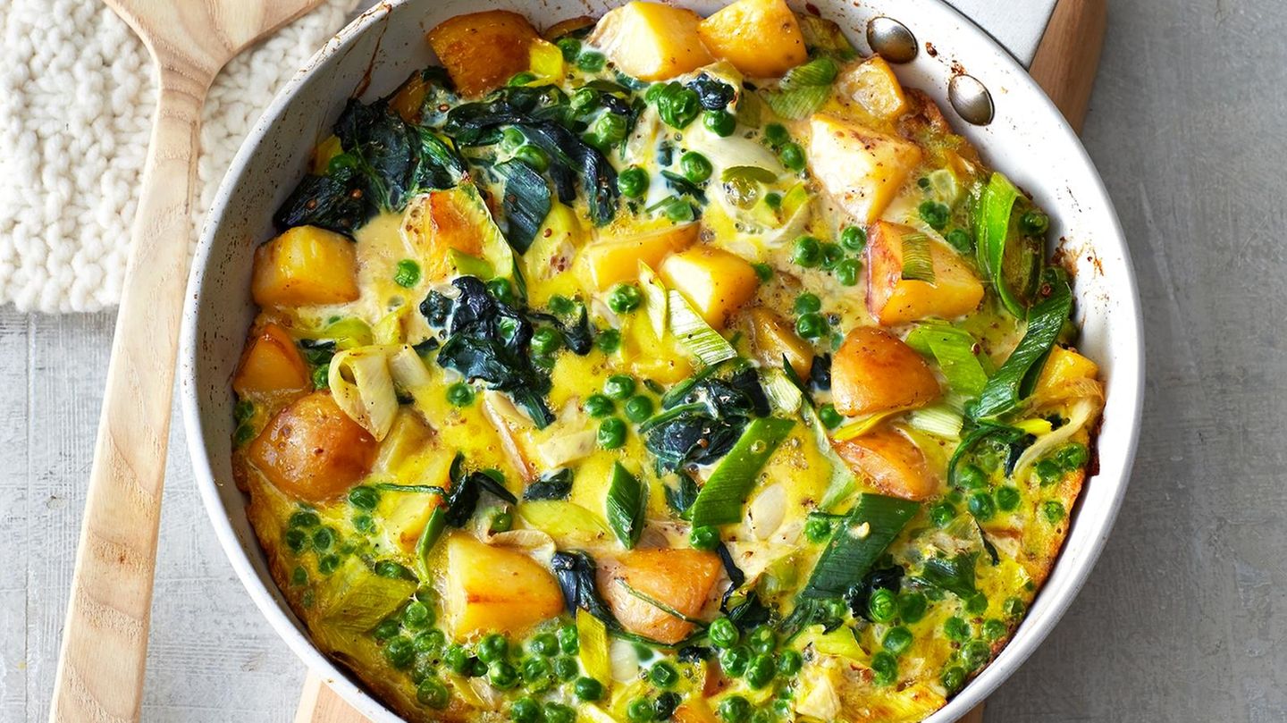 Gemüse-Kartoffel-Tortilla mit Möhren Rezept