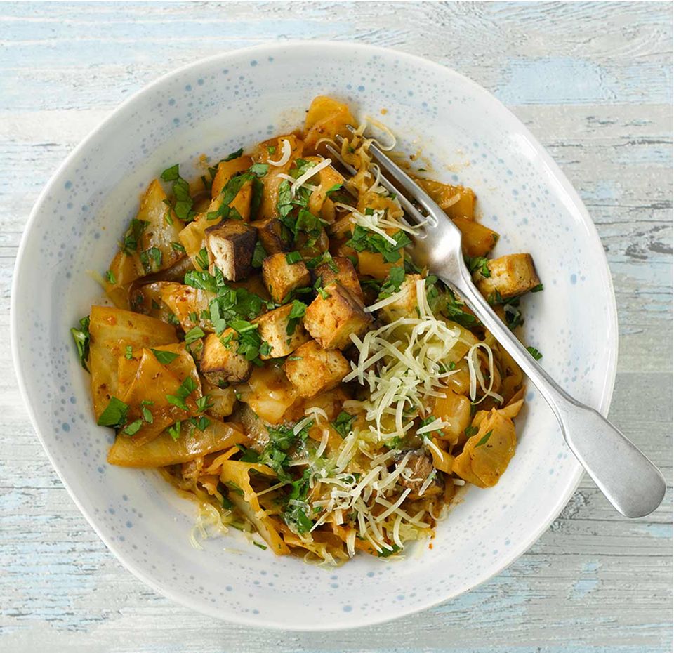 Schmorkraut mit Räuchertofu Schmorkraut mit Räuchertofu